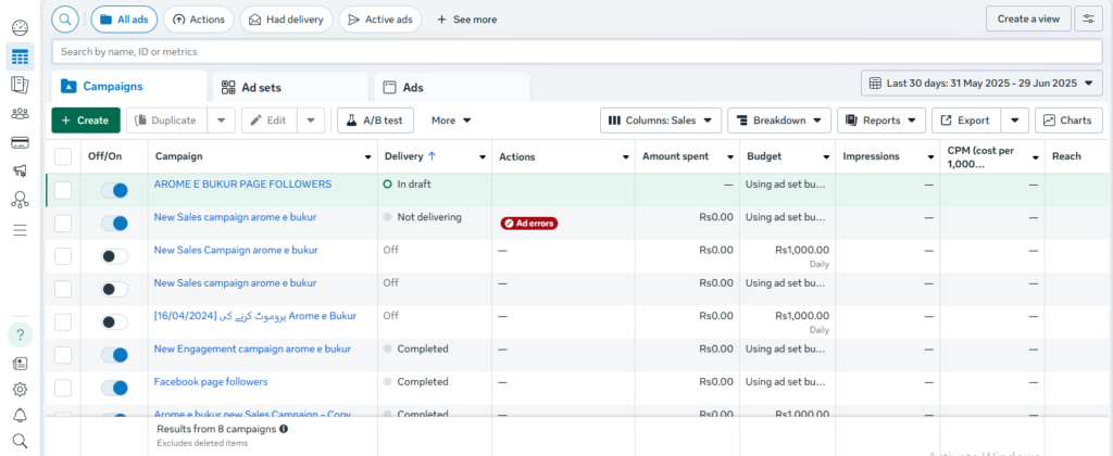 meta ads manager