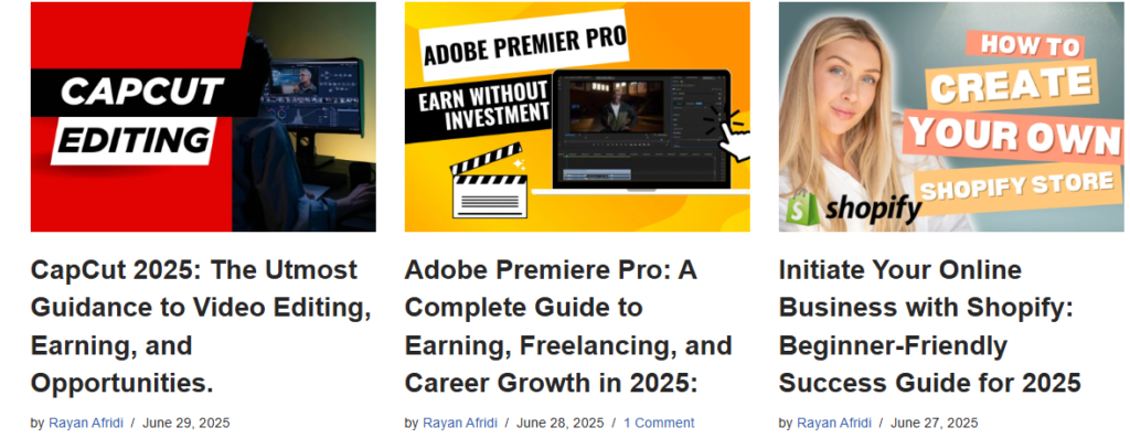 blog posts