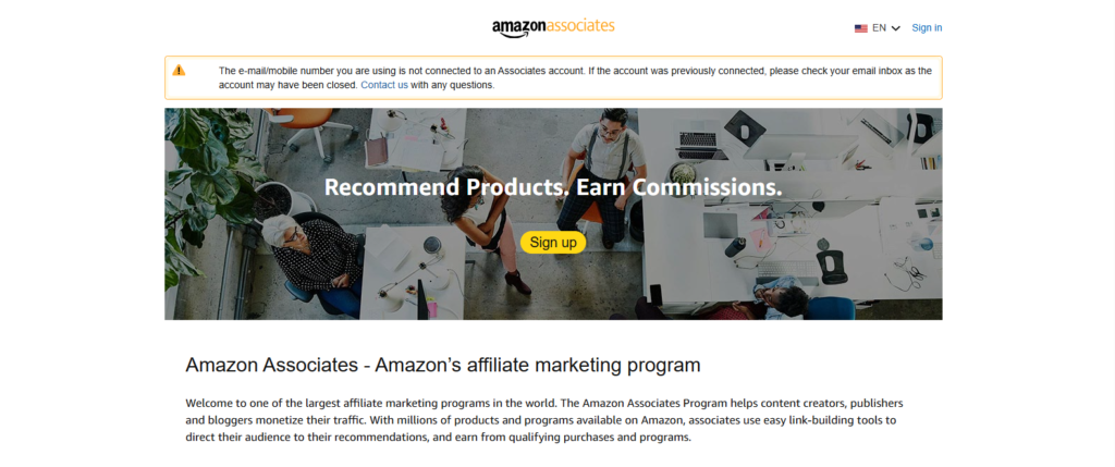 amazon associate centre