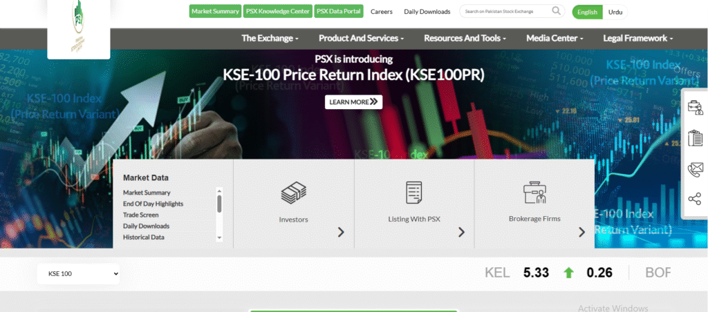 PAKISTAN STOCK EXCHANGE