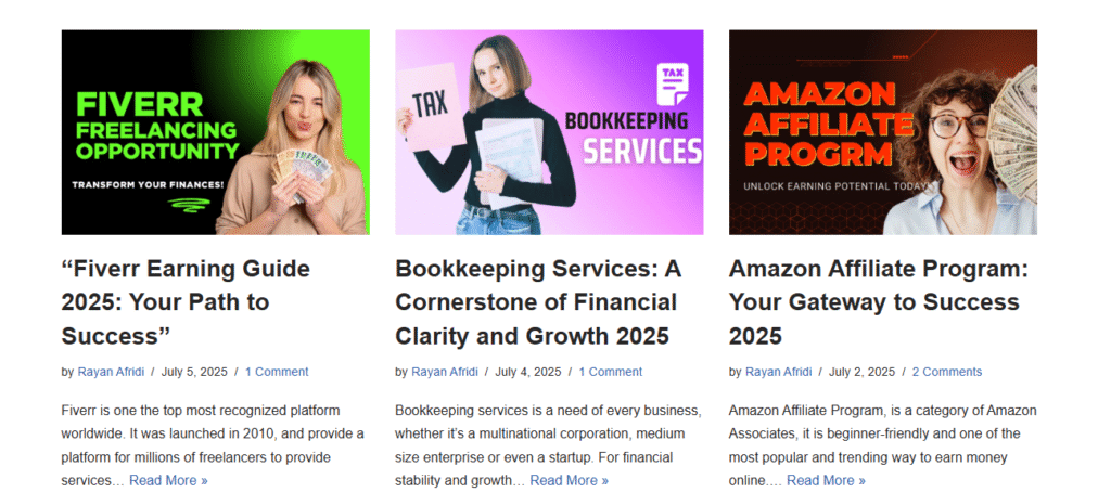 website content