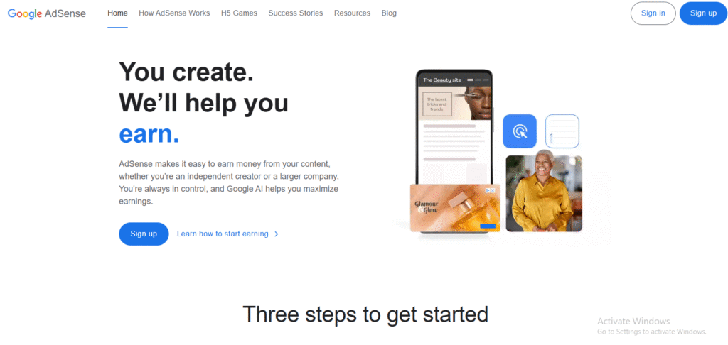 ADSENSE INTERFACE