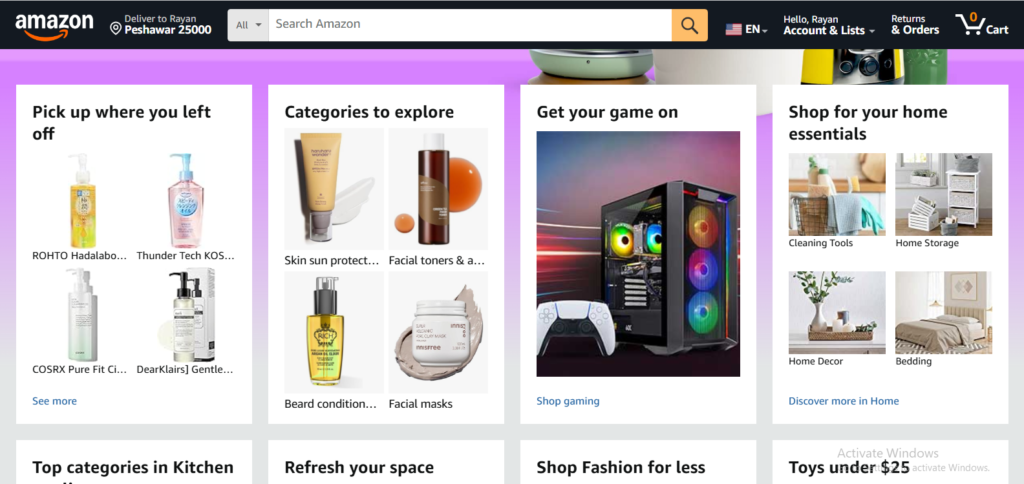 amazon listing