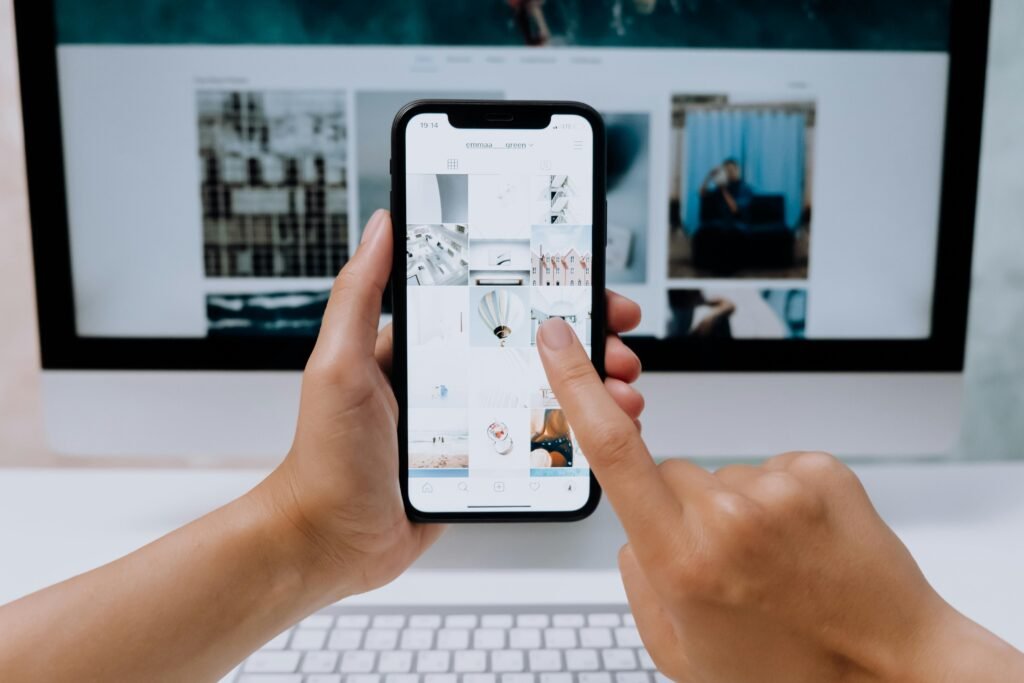 instagram app on mobile screen