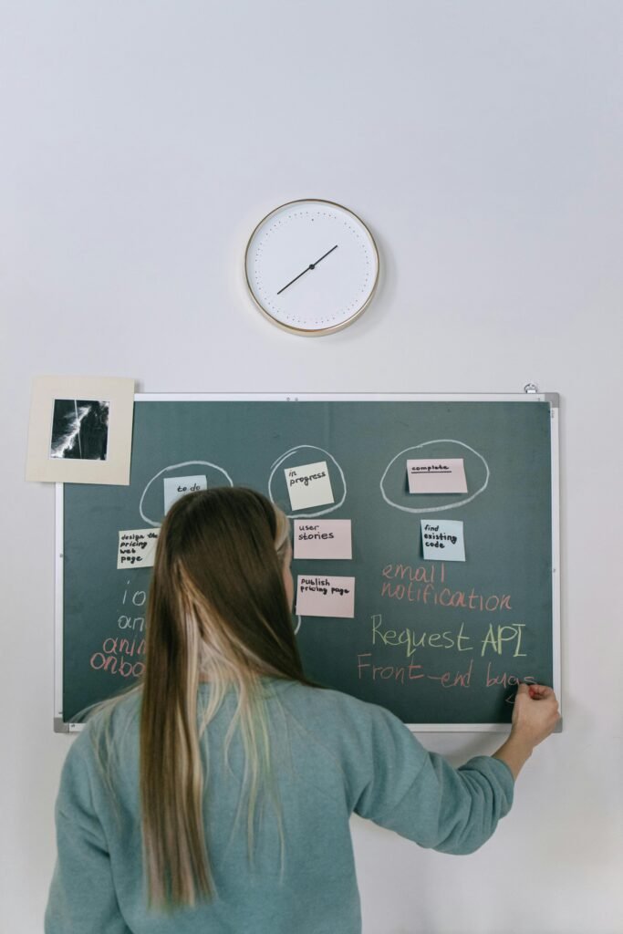 a girl going her personal assessment