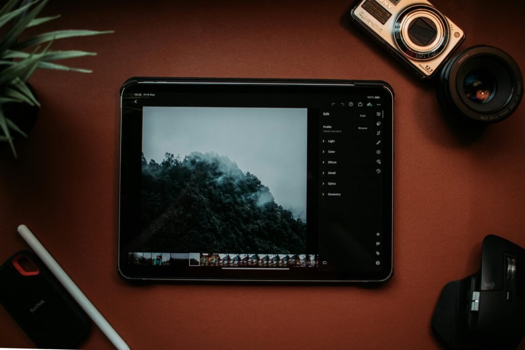 ipad open with animated video editor 