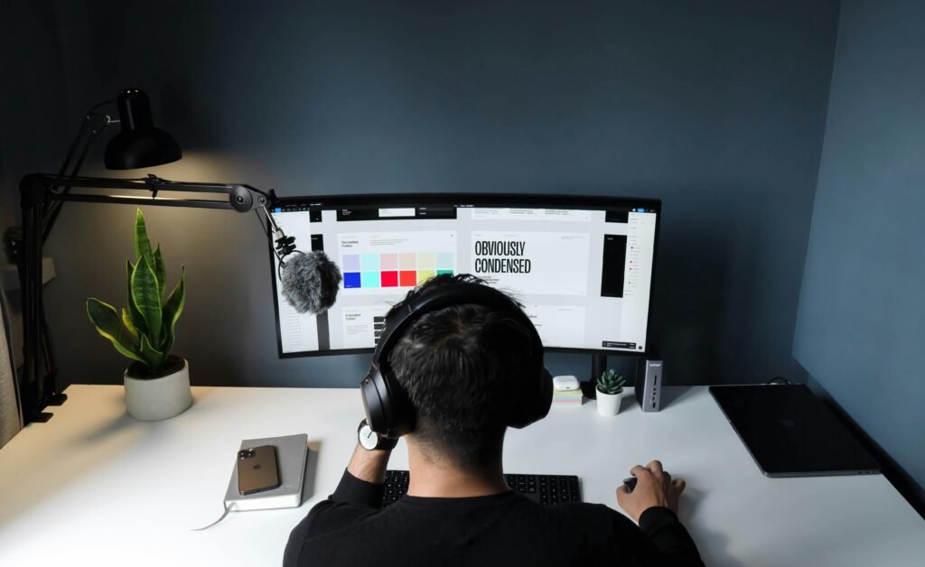 editor searching on computer for animation 