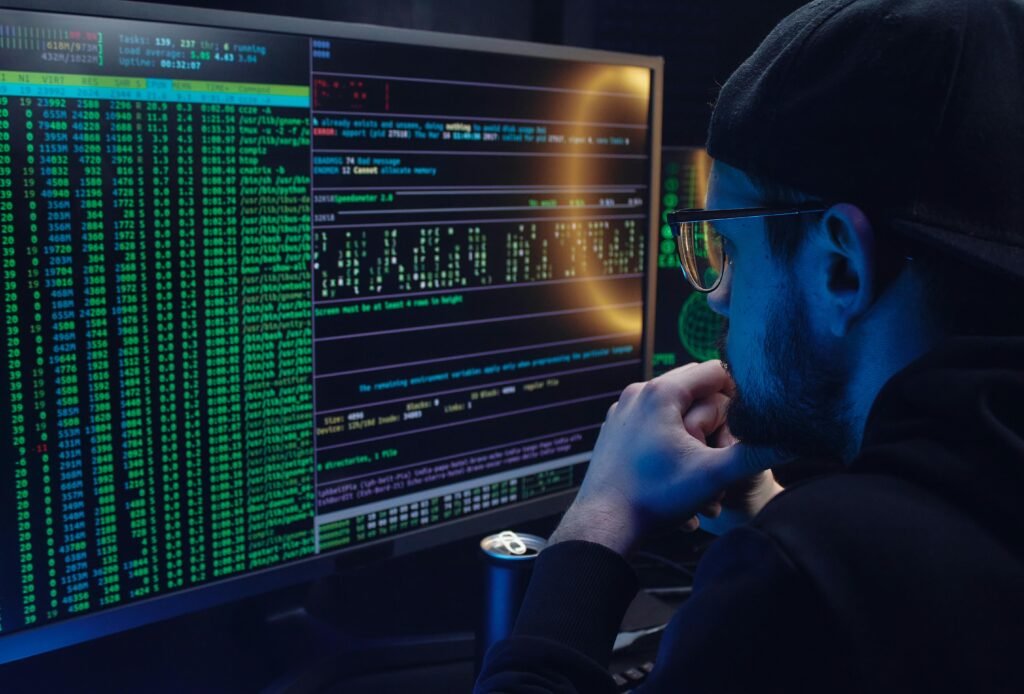 ethical hackers watching computers