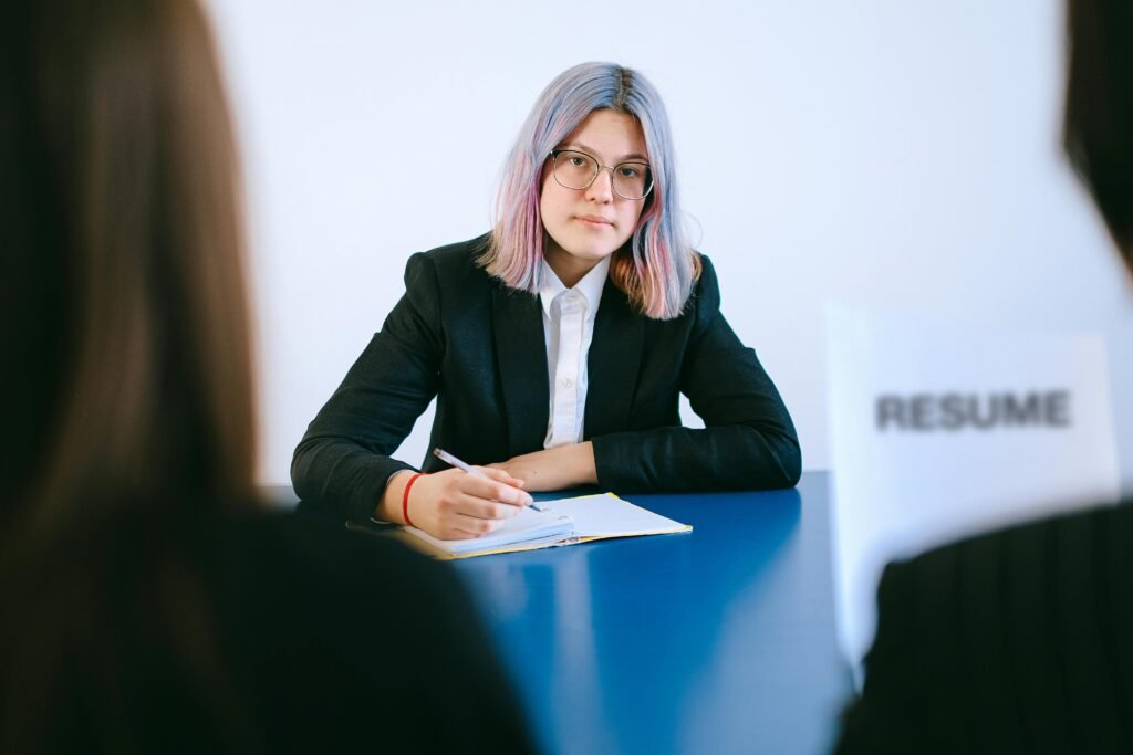 resume service provider talking to clients