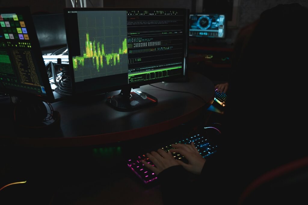 ethical hackers hacking from computer