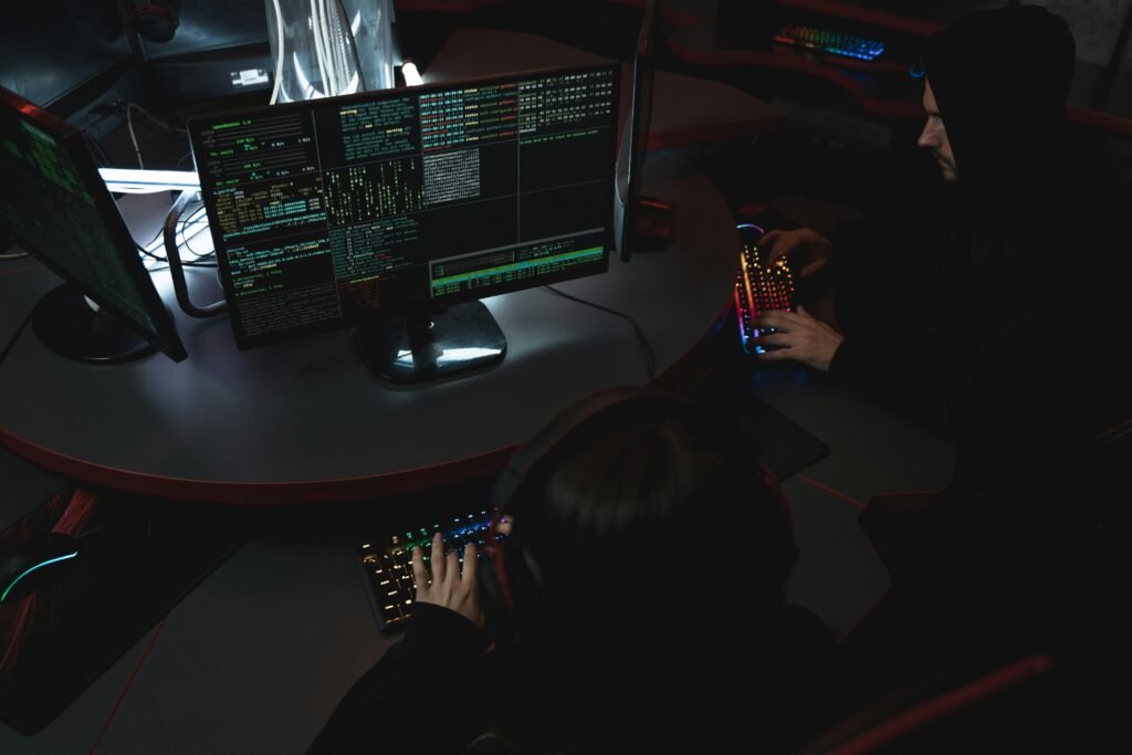 ethical hackers working on computers